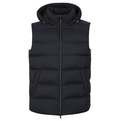 Herno Piumino Smanicato Ecoage Gilet in Navy