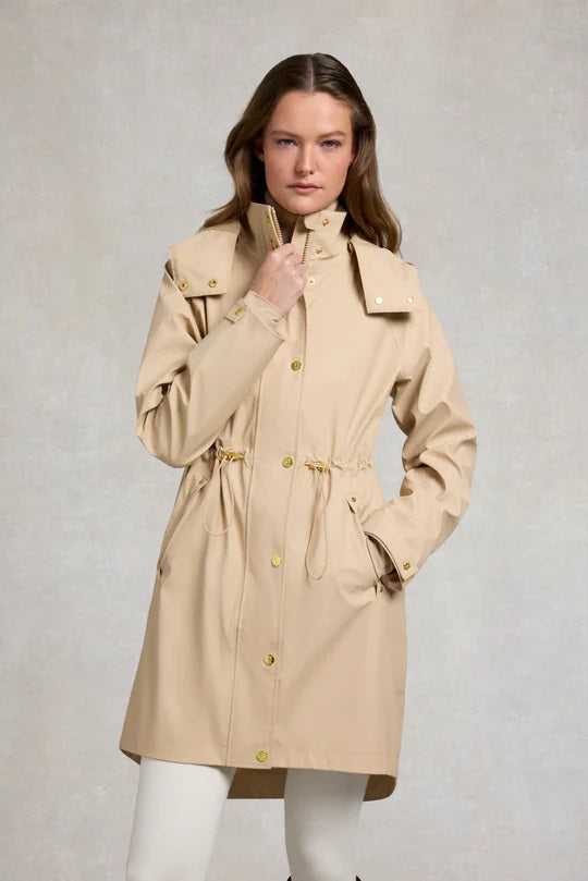Holland Cooper Chartwell Rain Parka in Sand