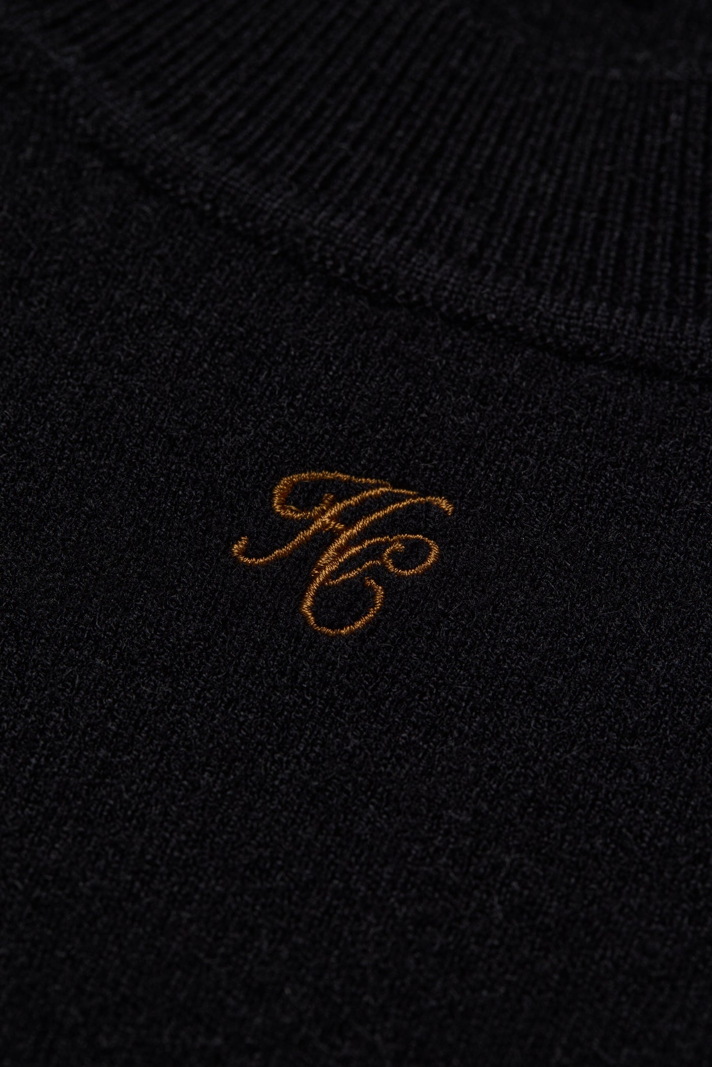 Holland Cooper Maria Crew Neck Knit in Black Logo