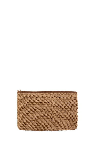 Holland Cooper Riviera Clutch Bag in Natural Back