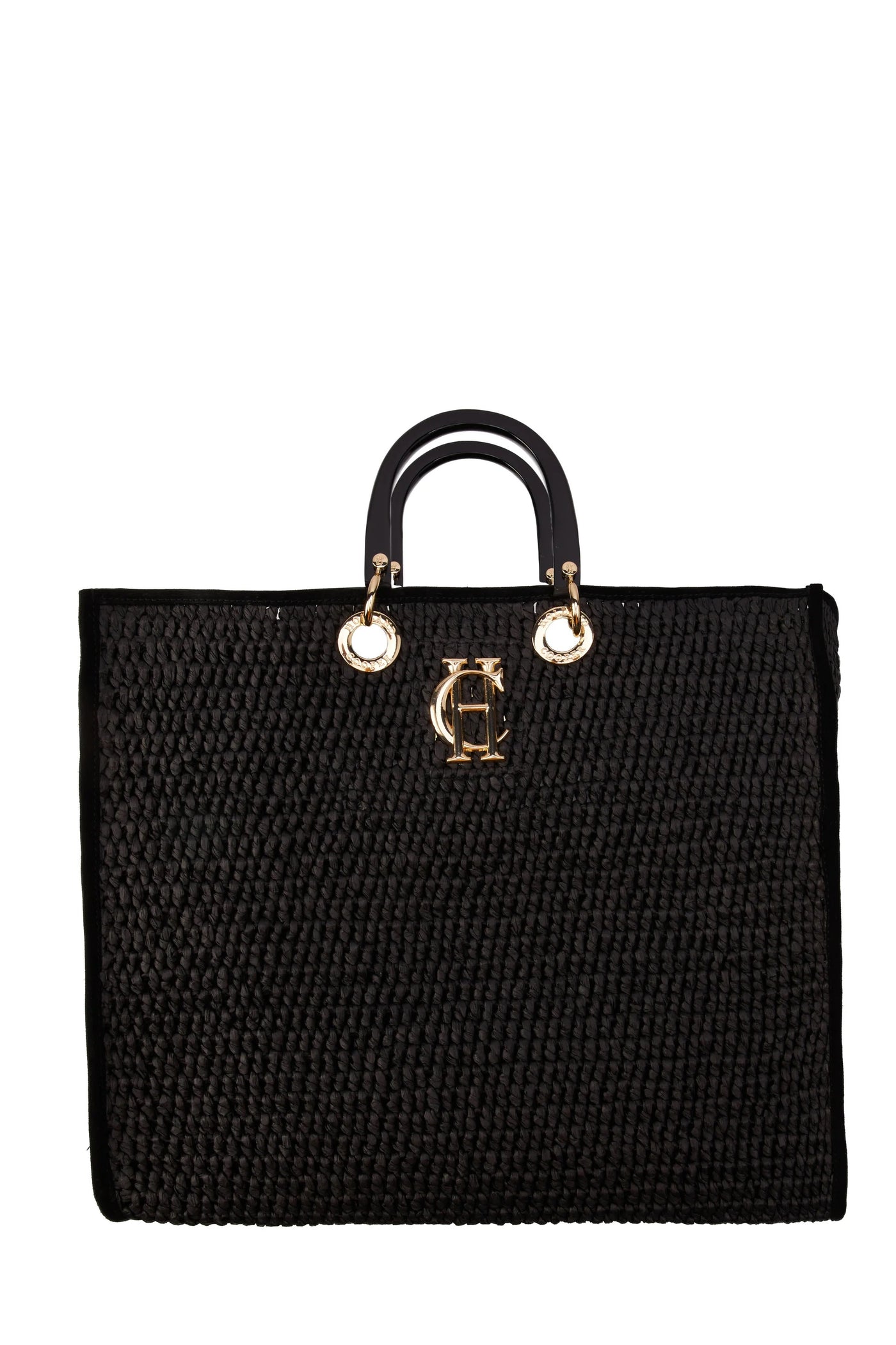 Holland Cooper Riviera Tote Bag in Black Front