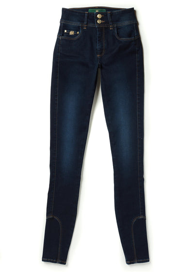 Holland Cooper Thermal Jodhpur Ladies Jean in Dark Indigo Front