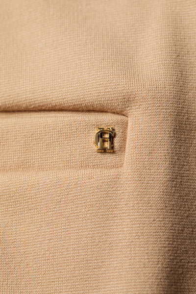 Holland Cooper Wide Leg Pant in Camel Camel Logo