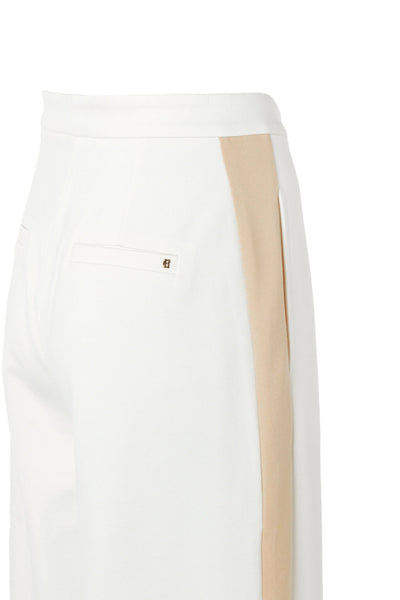 Holland Cooper Wide Leg Pant in Natural Logo