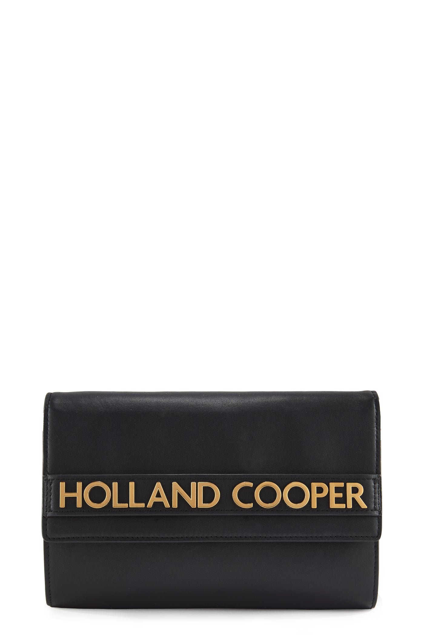 Holland Cooper Abbot Clutch Bag in Black Front