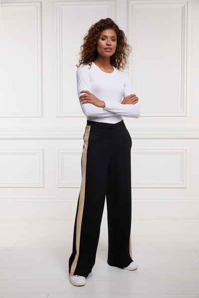 Holland Cooper Wide Leg Pant in Black