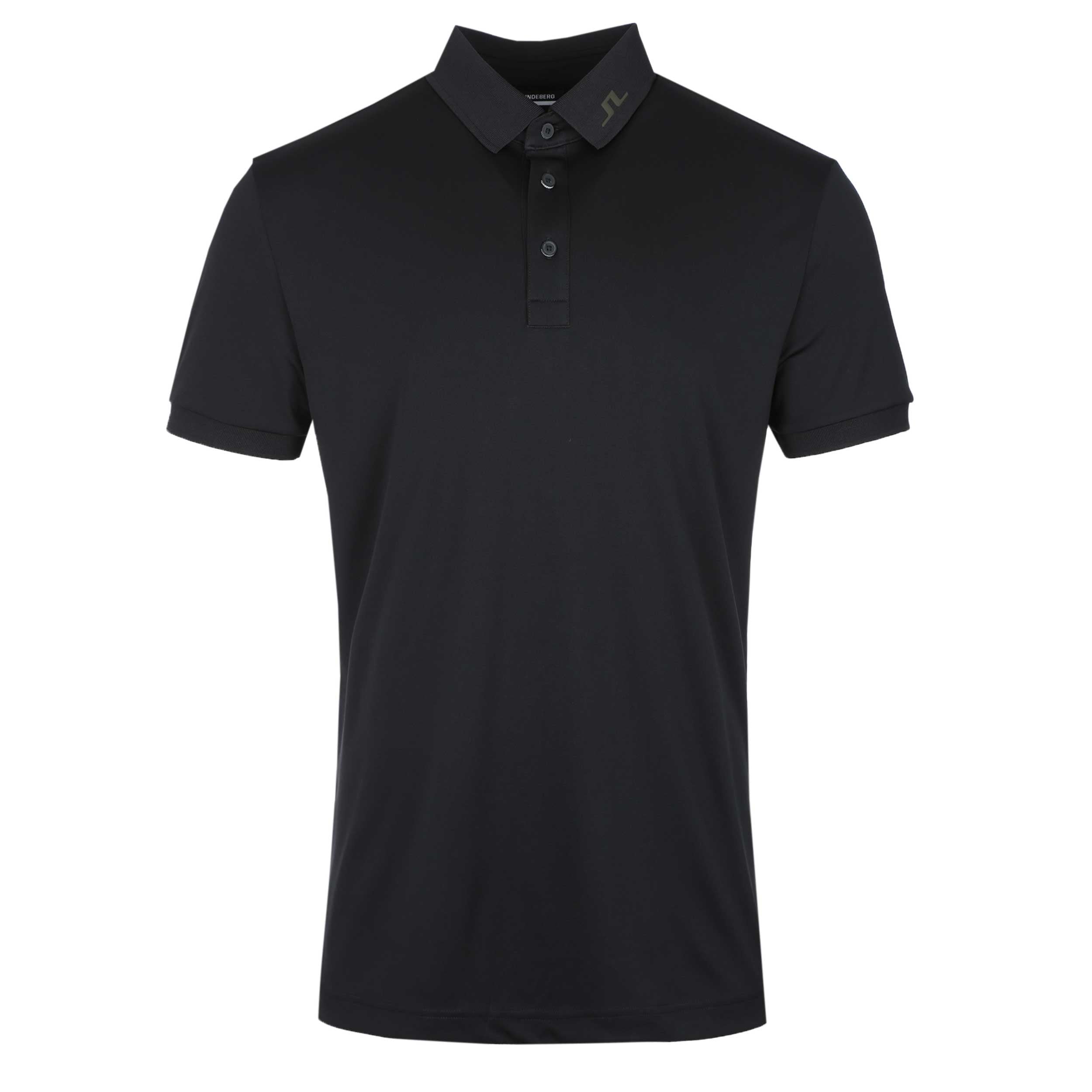 J.Lindeberg KV Print Polo Shirt in Black