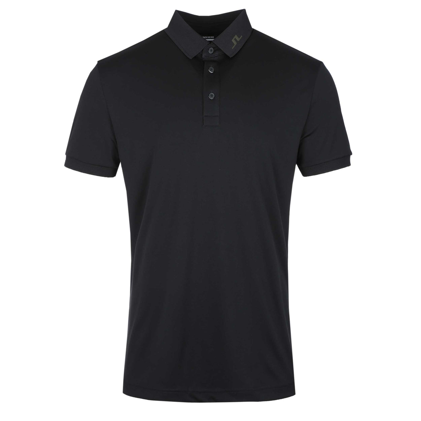 J.Lindeberg KV Print Polo Shirt in Black