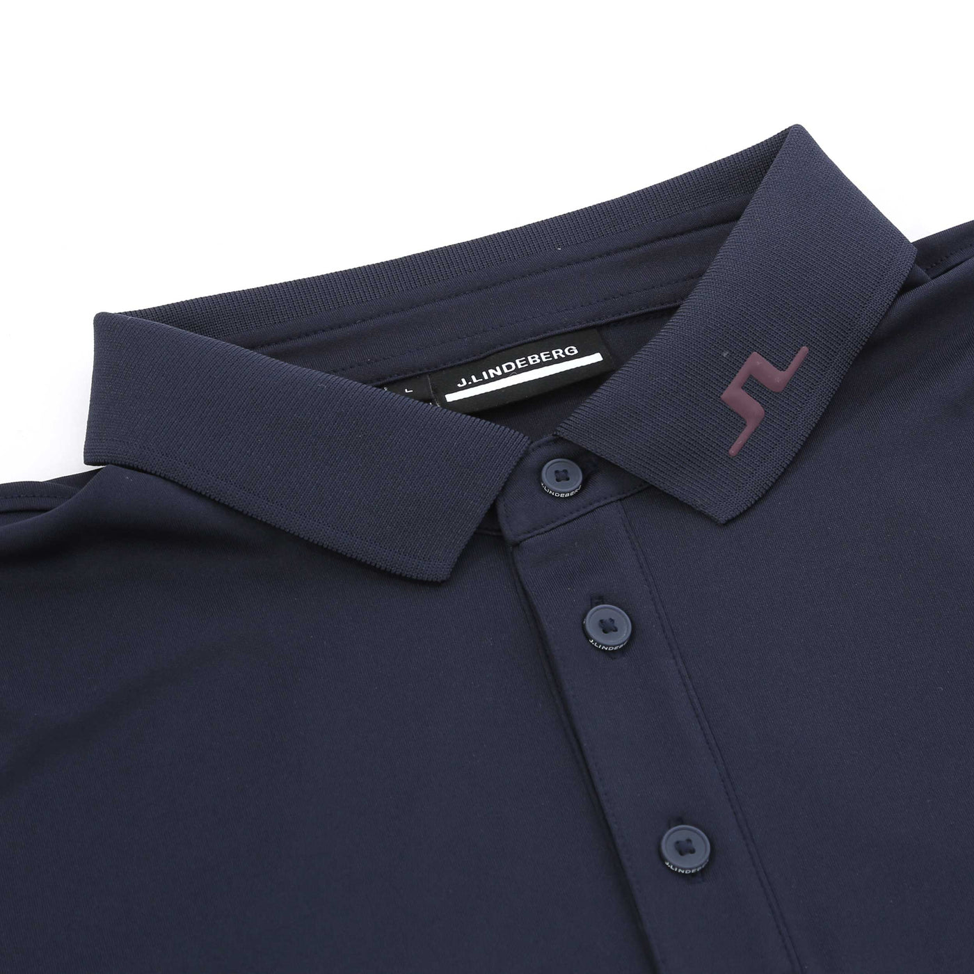 J.Lindeberg KV Print Polo Shirt in JL Navy Collar