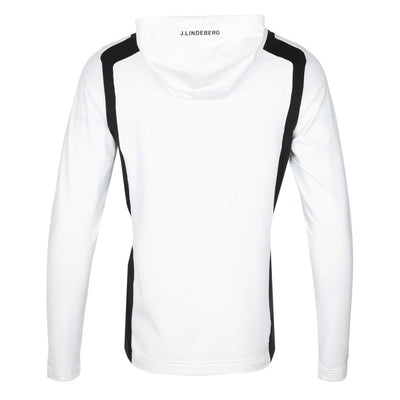 J.Lindeberg Lukas Quarter Zip Hood in White Back
