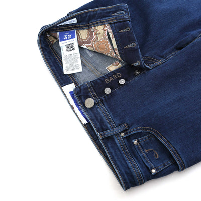 Jacob Cohen Bard Jean in Dark Blue Denim Fly