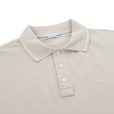 Jacob Cohen Tipped Polo Shirt in Cream Placket