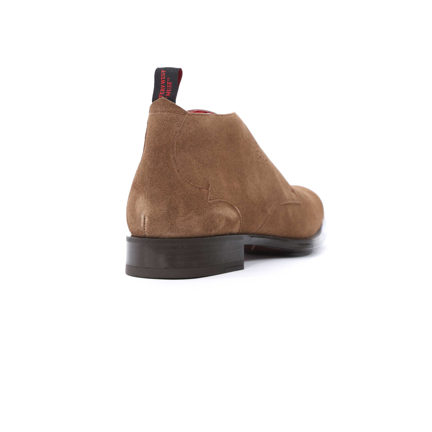 Jeffery West Nico Chukka Boot in Chocolate Suede Heel