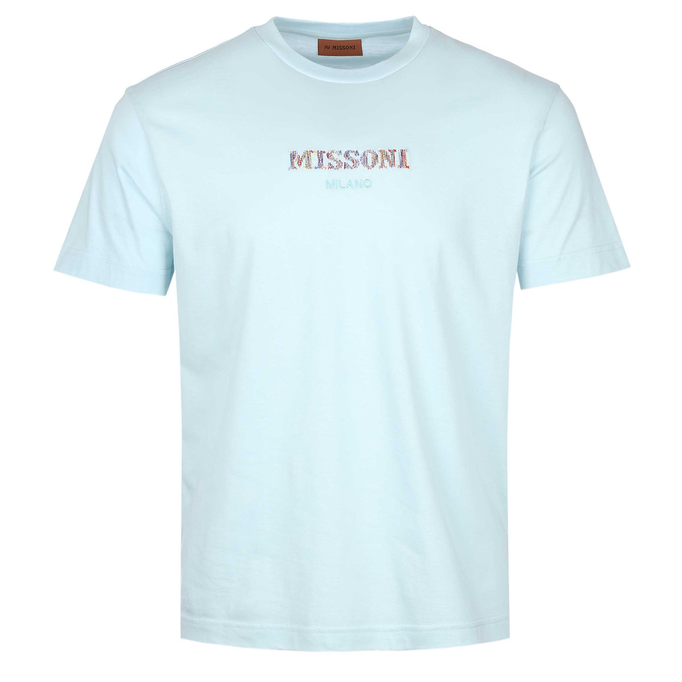 Missoni Embroidered Logo T-Shirt in Sky Blue