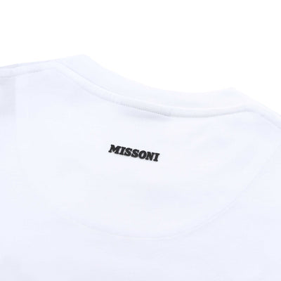 Missoni Pixel Print T-Shirt in White Logo