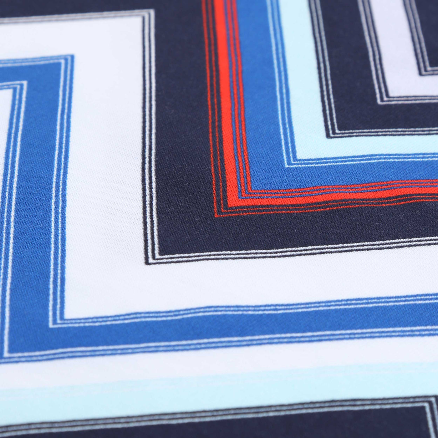 Missoni Zig Zag T-Shirt in Multi Red & Blue Print