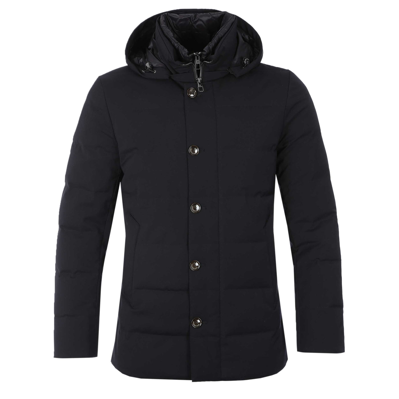 Montecore Hooded Padded Jacket in Navy