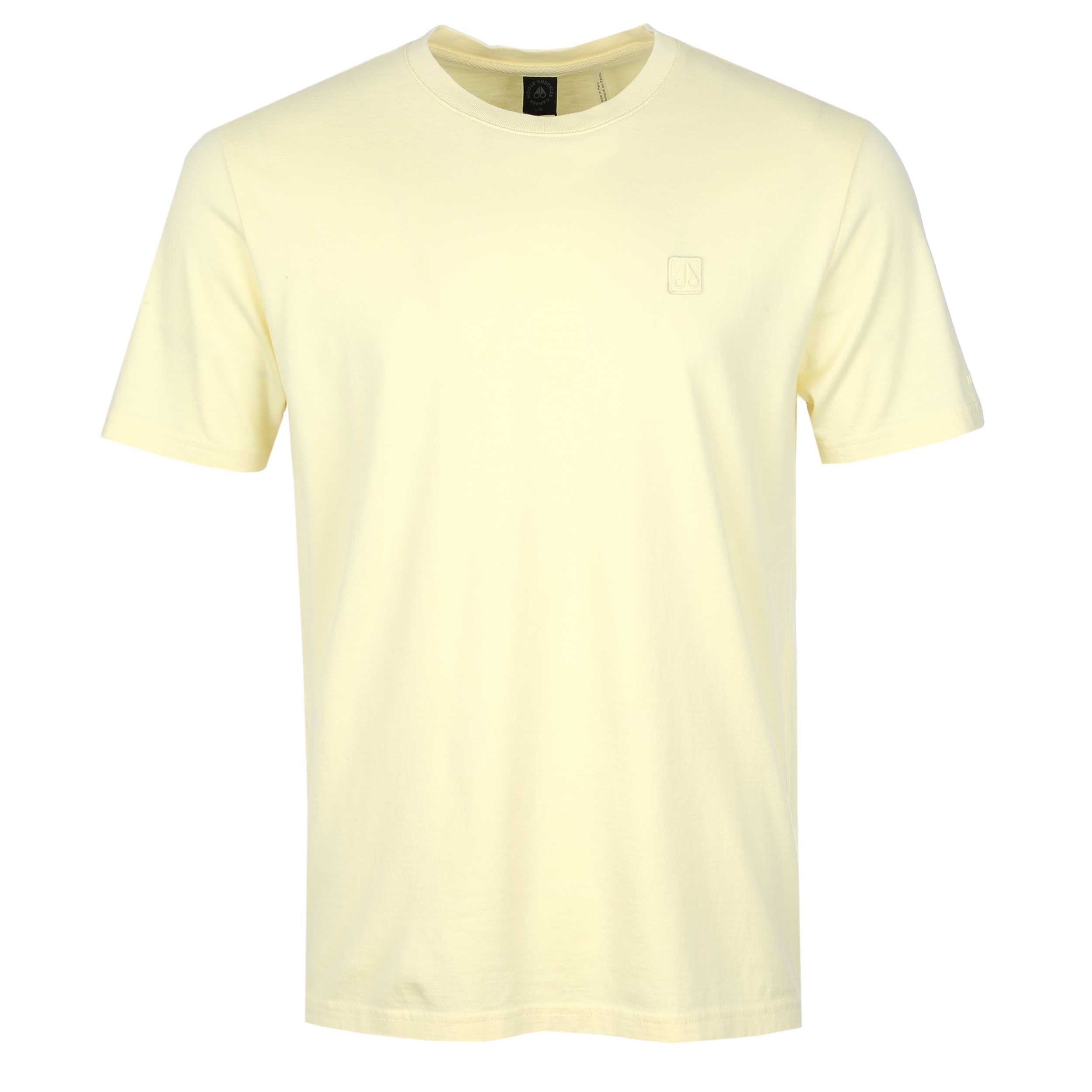 Moose Knuckles Duluth T Shirt in Yellow Beam