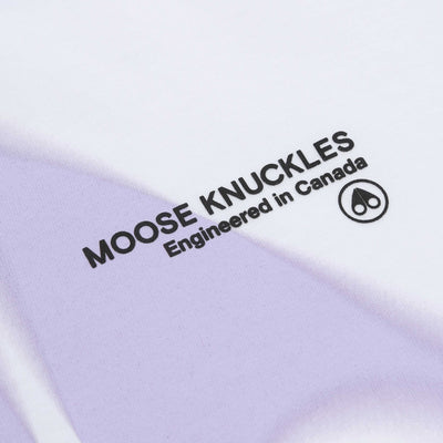 Moose Knuckles Maurice T Shirt in Milky Way Chest Logo