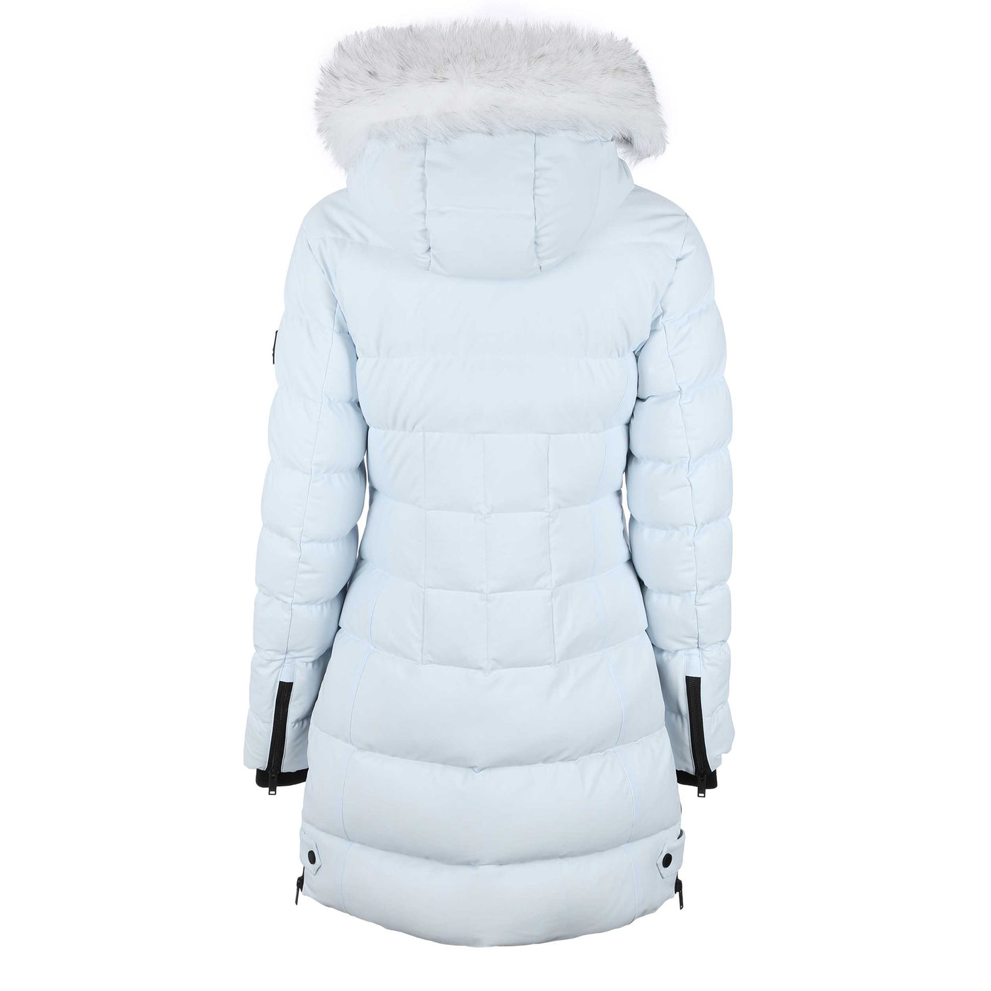 Moose Knuckles Watershed 3 Parka SH Ladies Jacket in Oxygen & Natural Fur Back