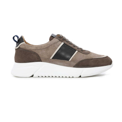 Oliver Sweeney Byram Trainer in Grey Suede Mix