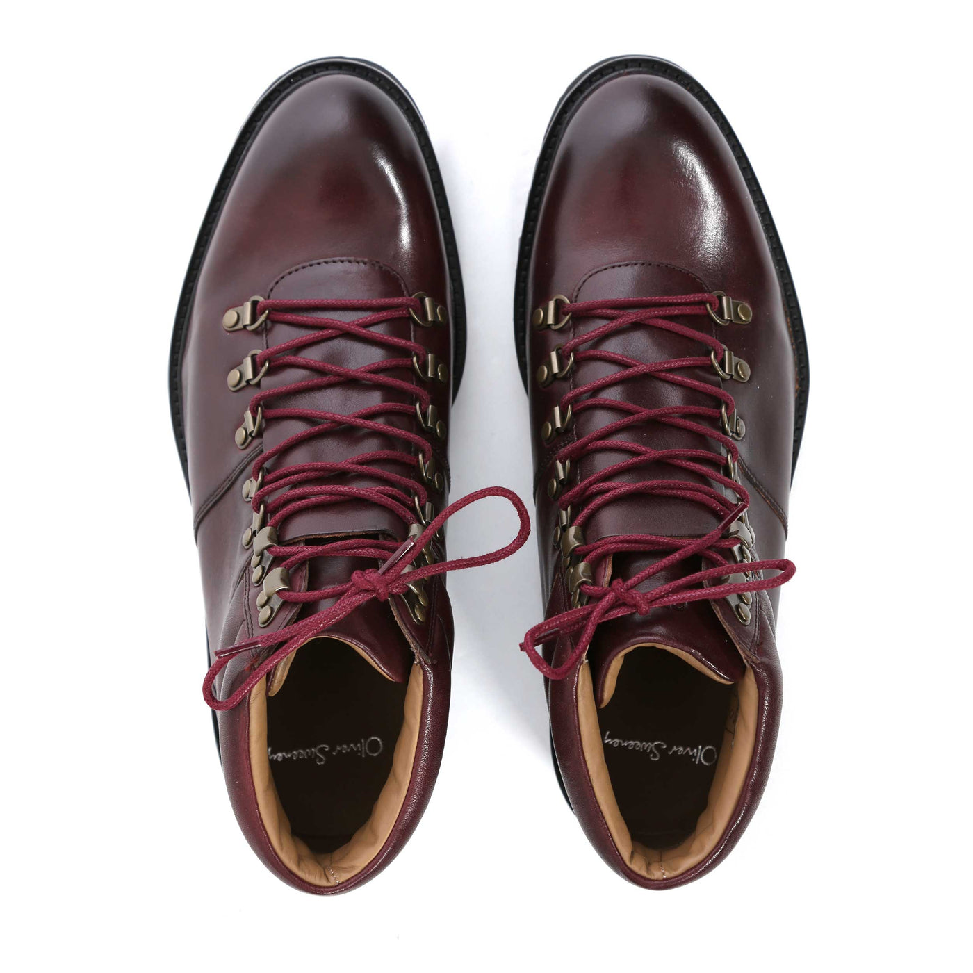 Oliver Sweeney Helford Boot in Burgundy Birdseye
