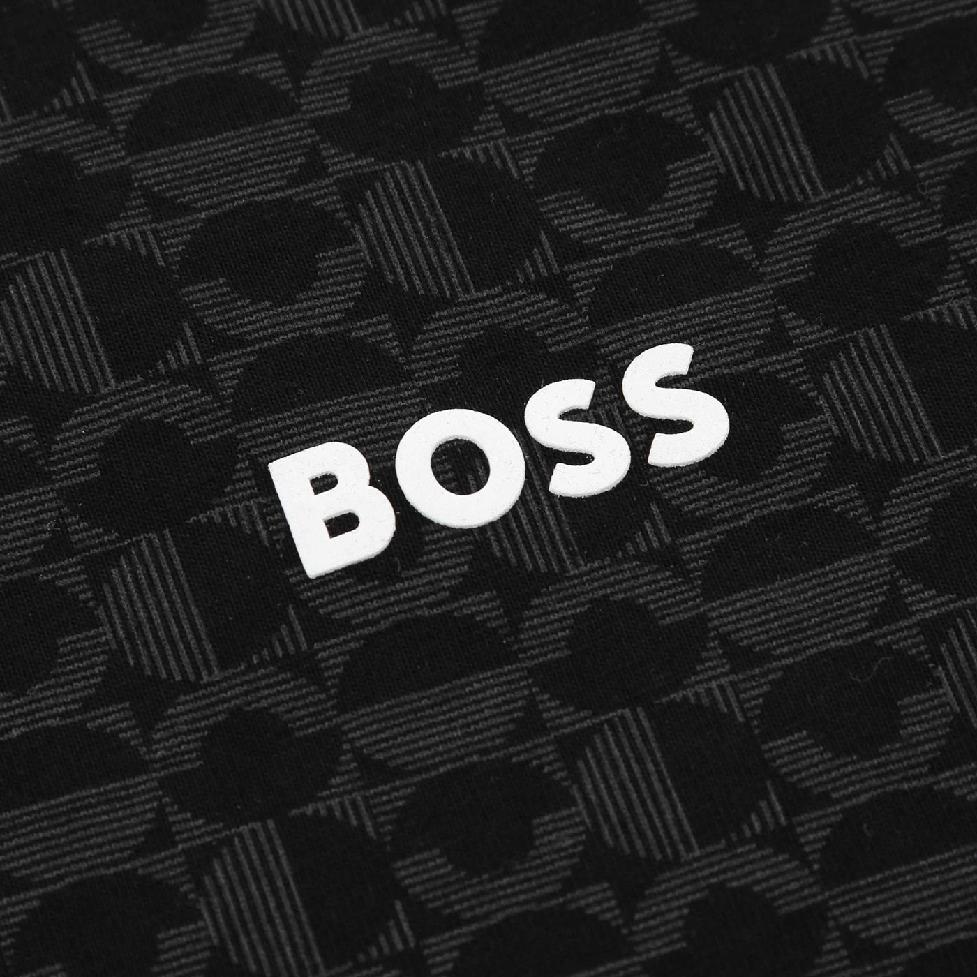 Boss Paddy Striped C Polo Shirt in Black Logo