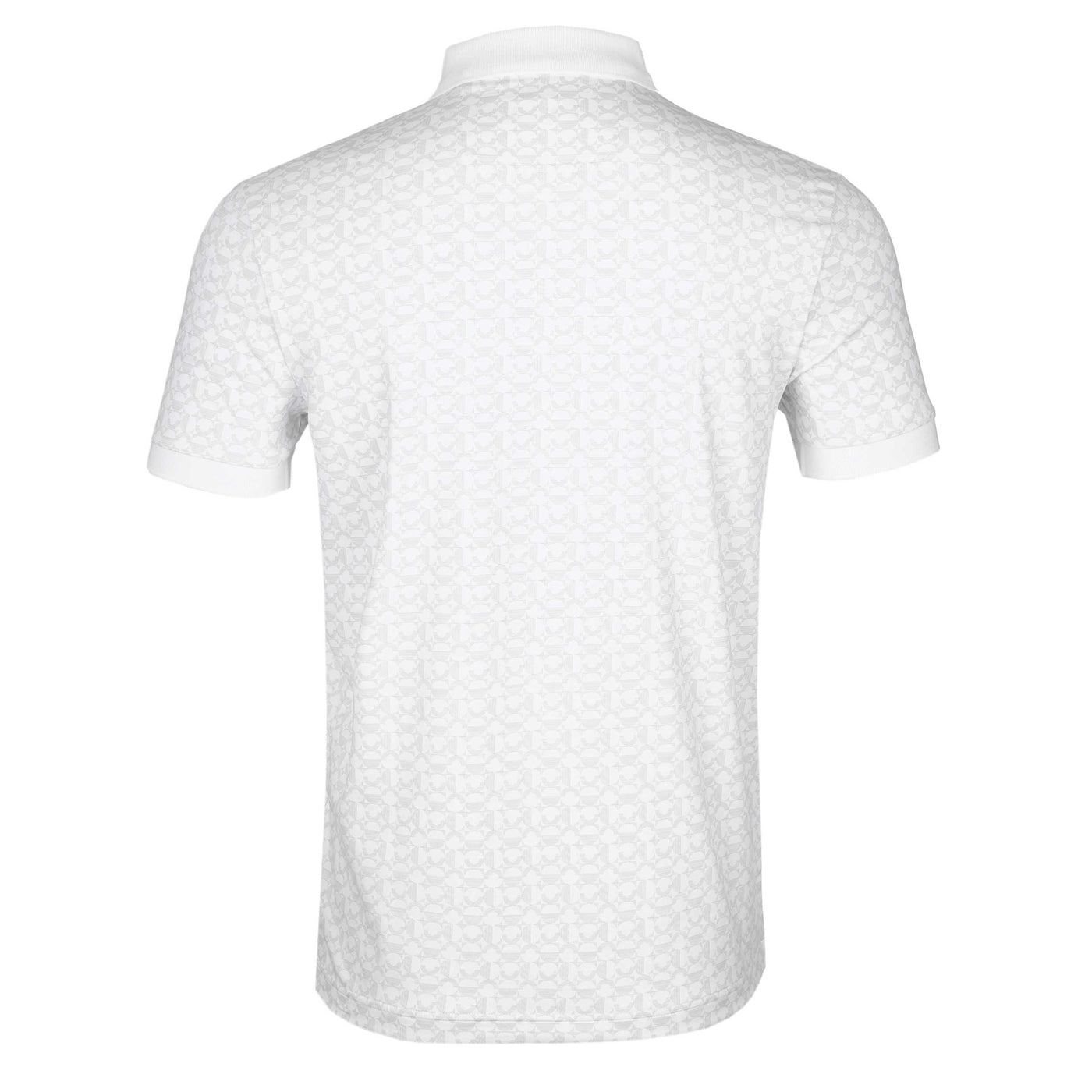 Paddy Striped C Polo Shirt in White Back