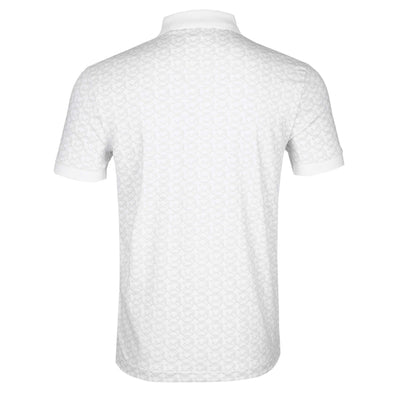 Paddy Striped C Polo Shirt in White Back