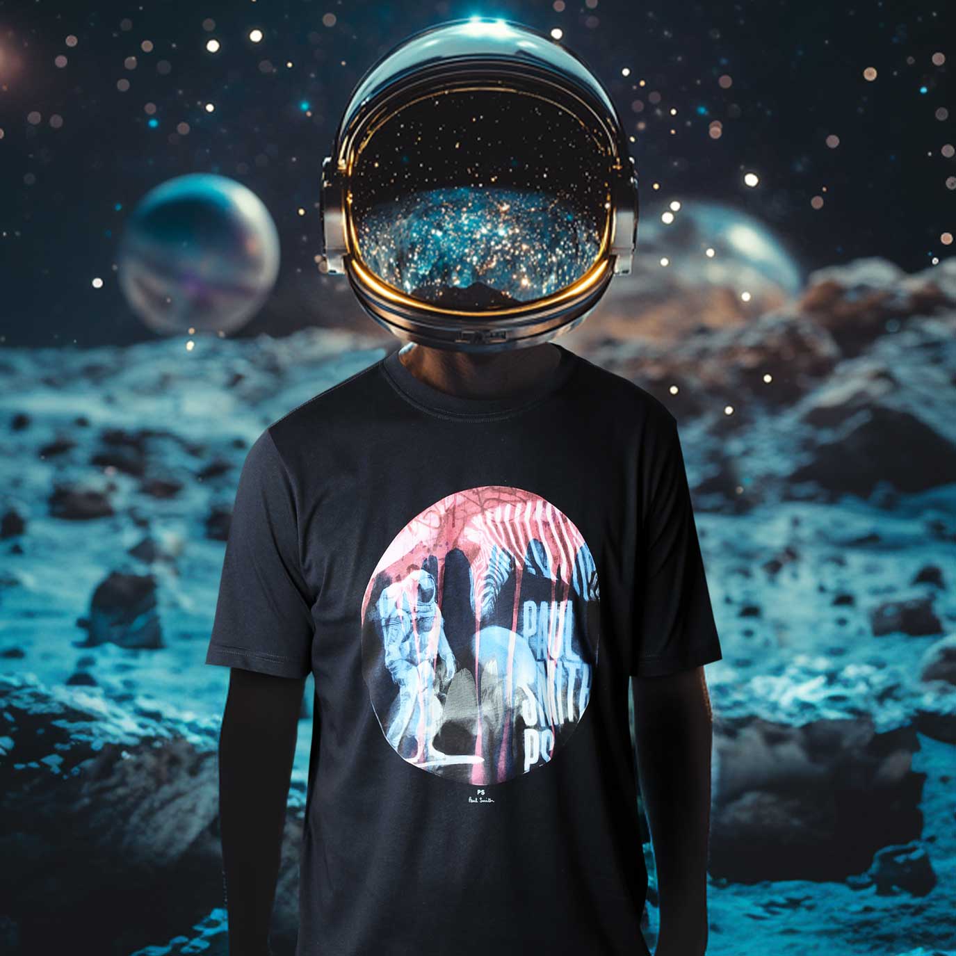 Paul Smith Astronaut T Shirt in Navy