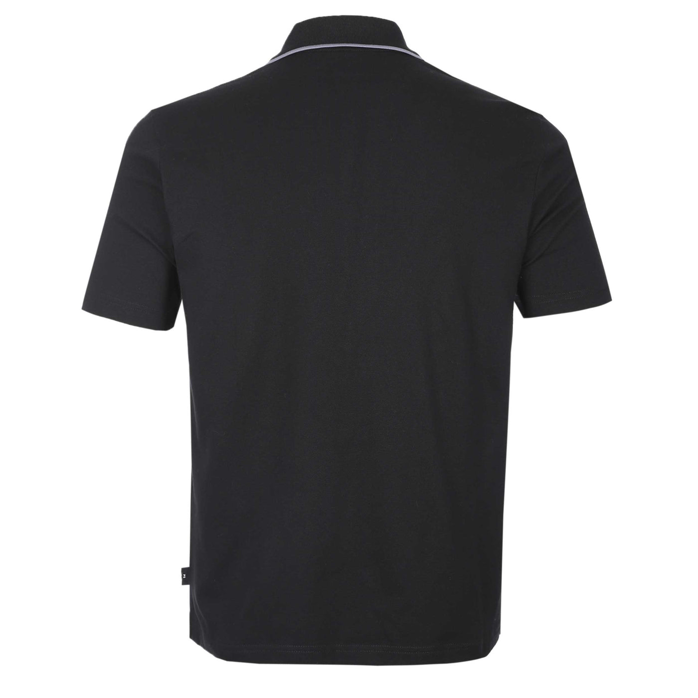 Paul Smith Button Front Polo Shirt in Black Back