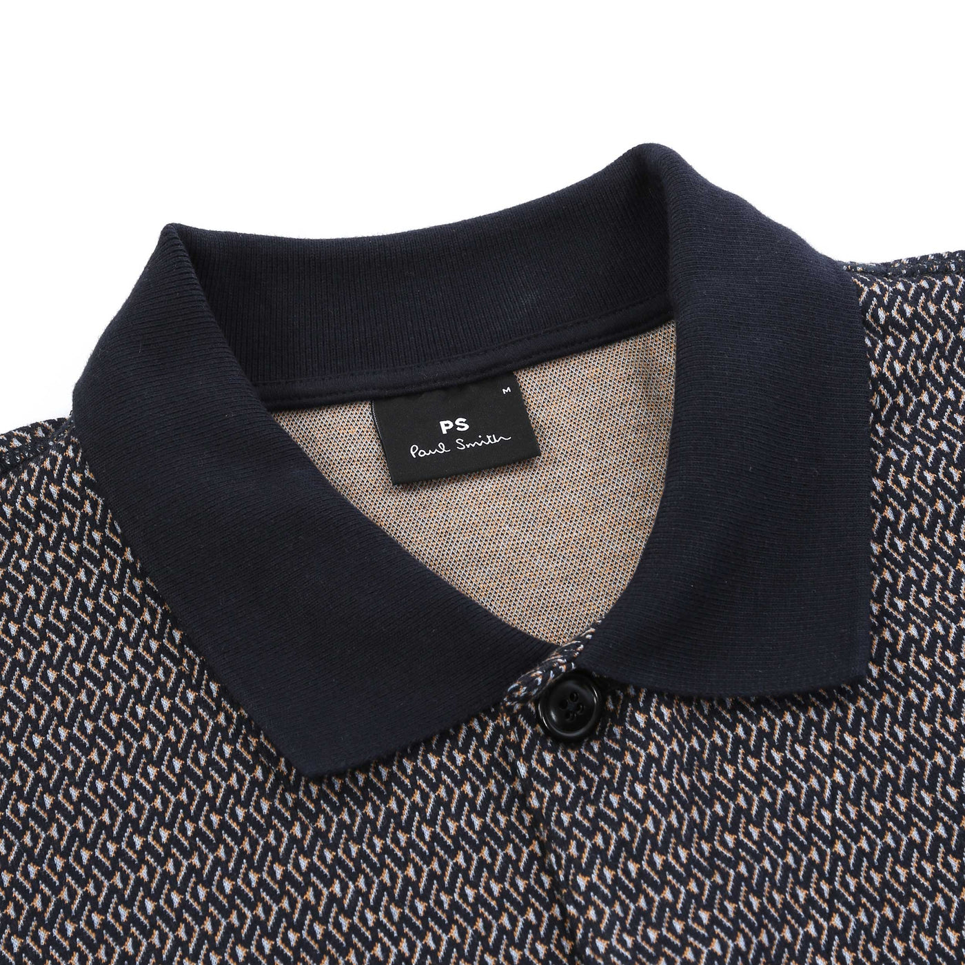 Paul Smith Button Thru Cardigan in Dark Navy Collar