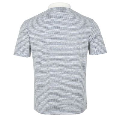 Paul Smith Button Thru Knitted Polo in Off White Back