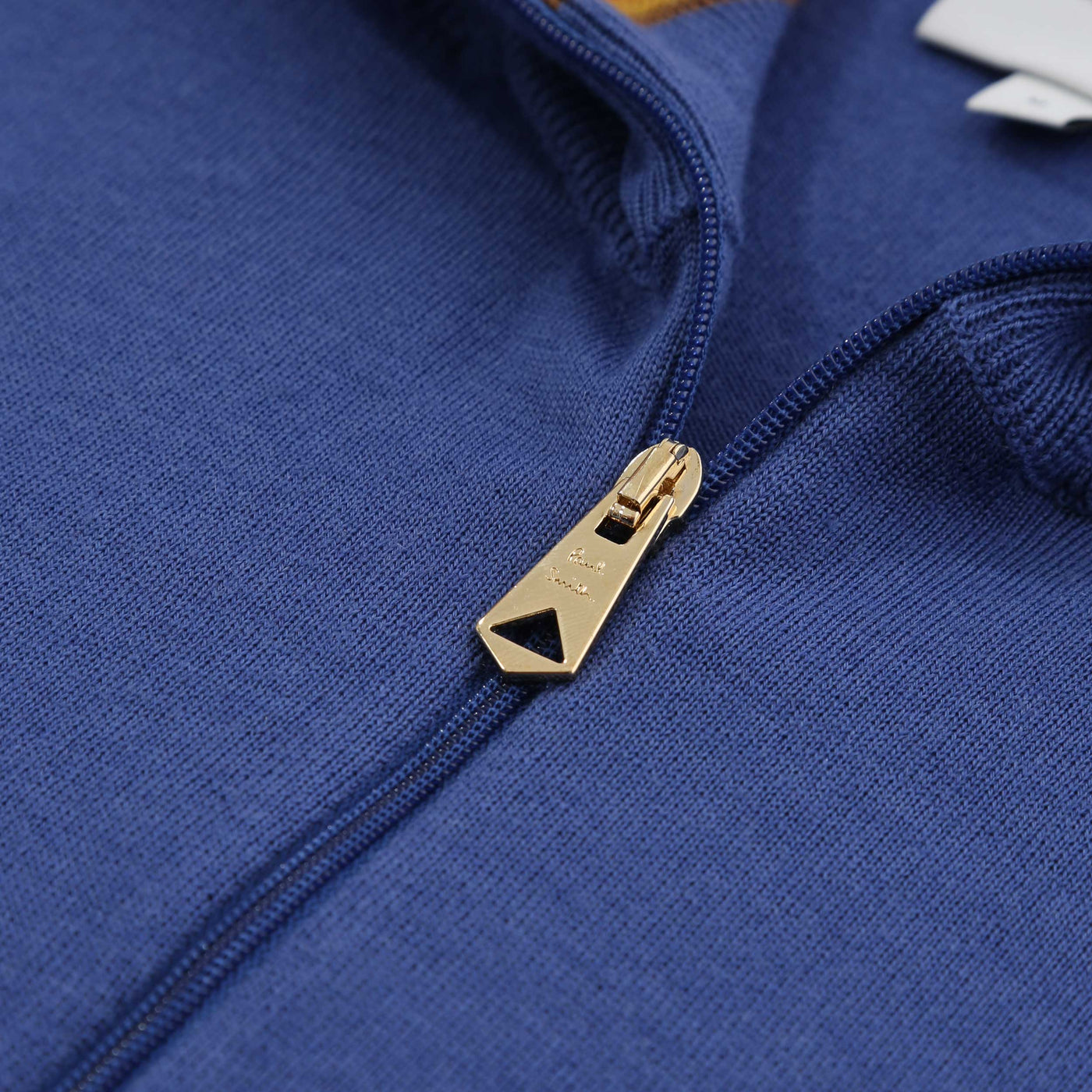 Paul Smith Half Zip Knitwear in Blue Zip