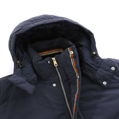 Paul Smith Hooded Down Jacket in Navy Hood