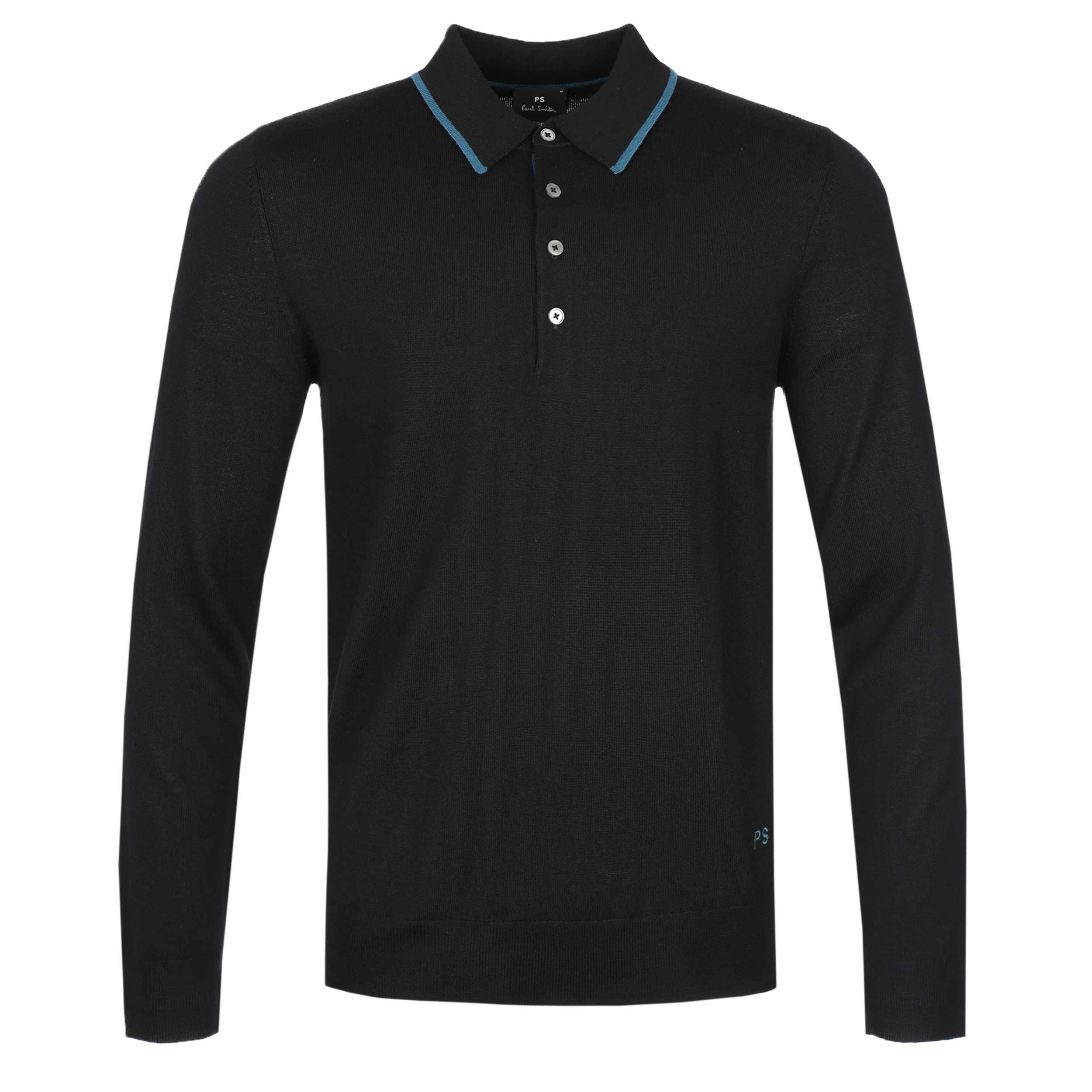 Paul Smith LS Polo Knitwear in Black