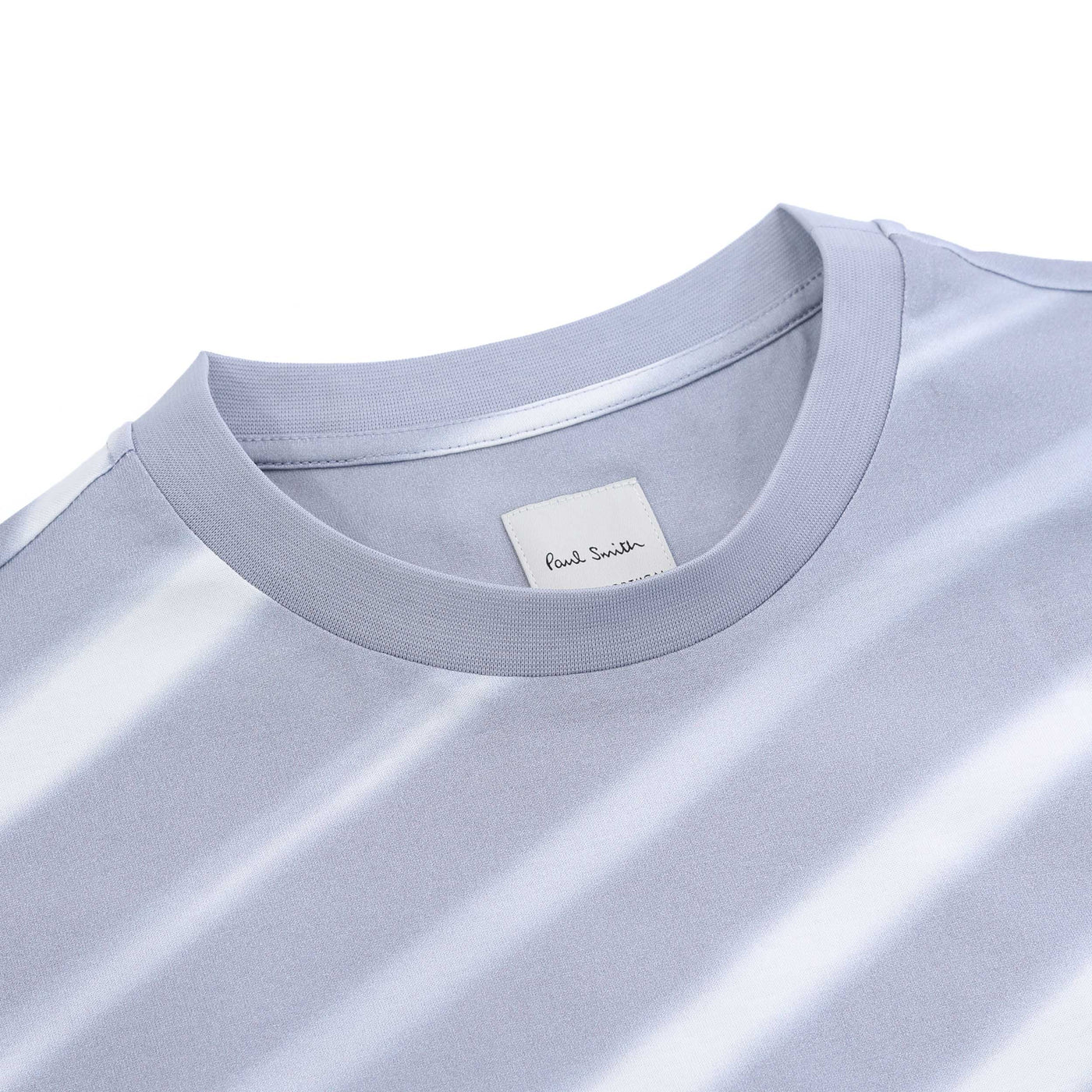 Paul Smith Morning Light T Shirt in Light Blue Neck