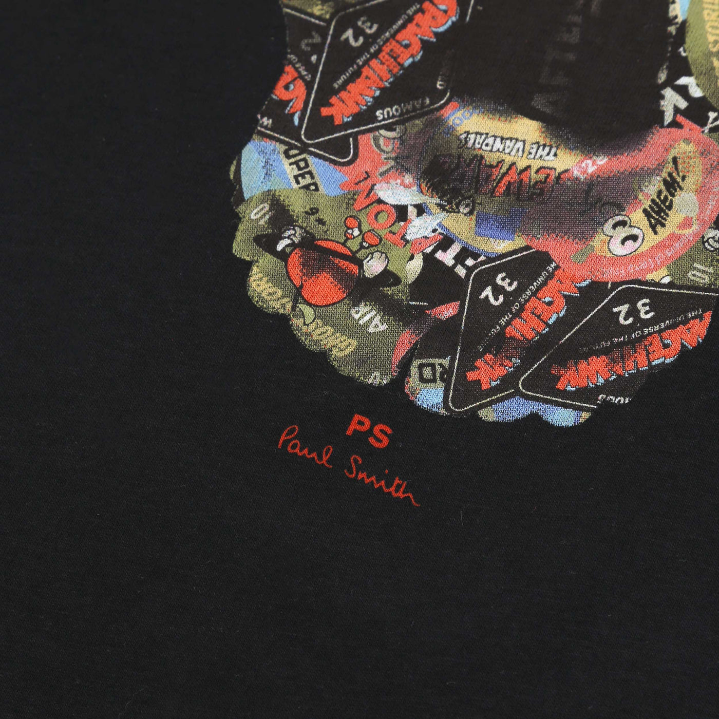 Paul Smith Sticker Skull T Shirt in Black Logo