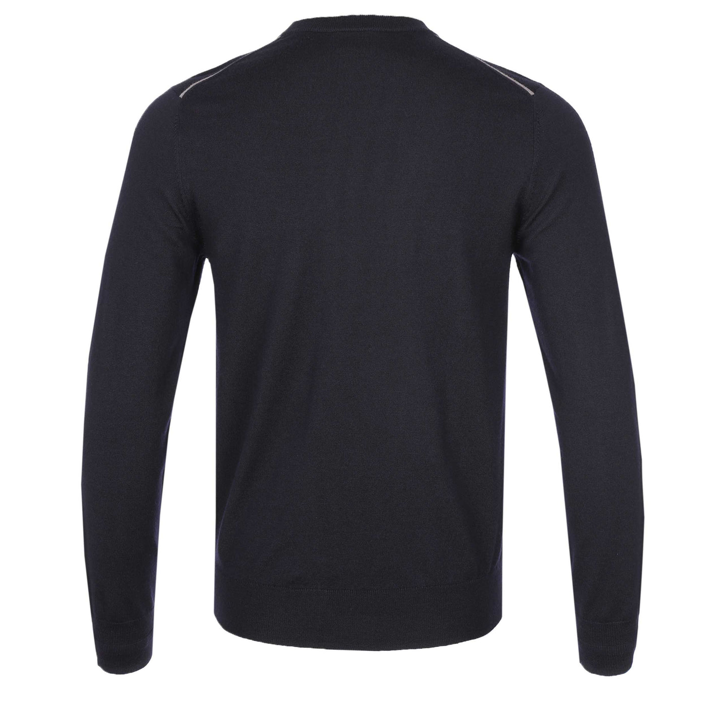 Paul Smith Trim Crew Neck Knitwear in Navy Back