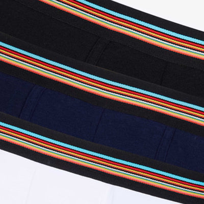 Paul Smith Trunk 3 Pack Underwear in Black Navy White Detail