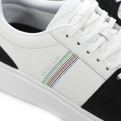 Paul Smith Tyne Trainer in White & Navy Logo