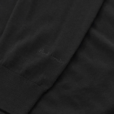 Paul Smith V Neck Knitwear in Black Logo