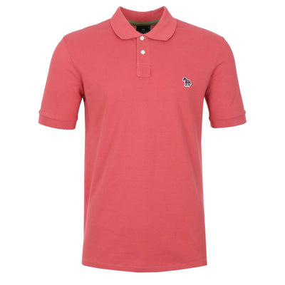 Paul Smith Zebra Badge Polo Shirt in Bubblegum