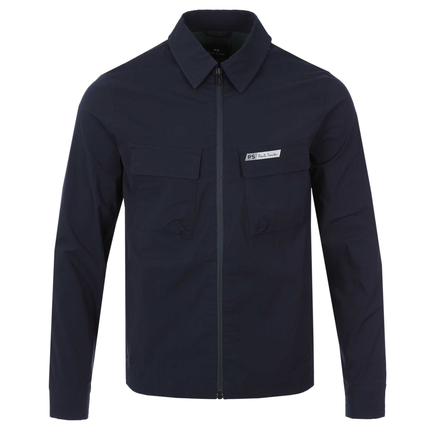 Paul Smith Zip Overshirt in Dark Navy