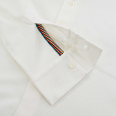 Paul Smith Pique Shirt in White Cuff