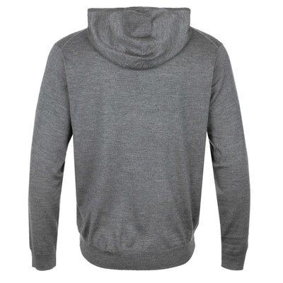 Peter Millar Autumn Crest Hoodie Knitwear in Charcoal Back