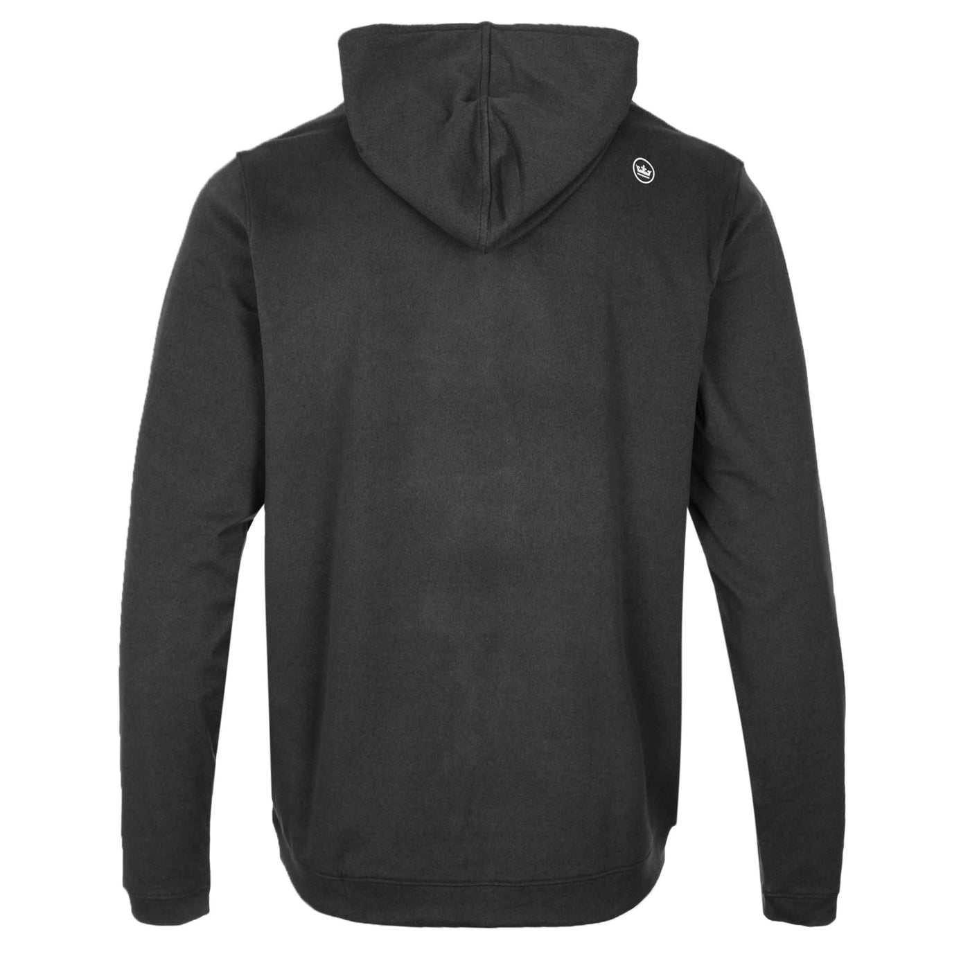 Peter Millar Performance Hoody Sweatshirt in Iridium Grey Back