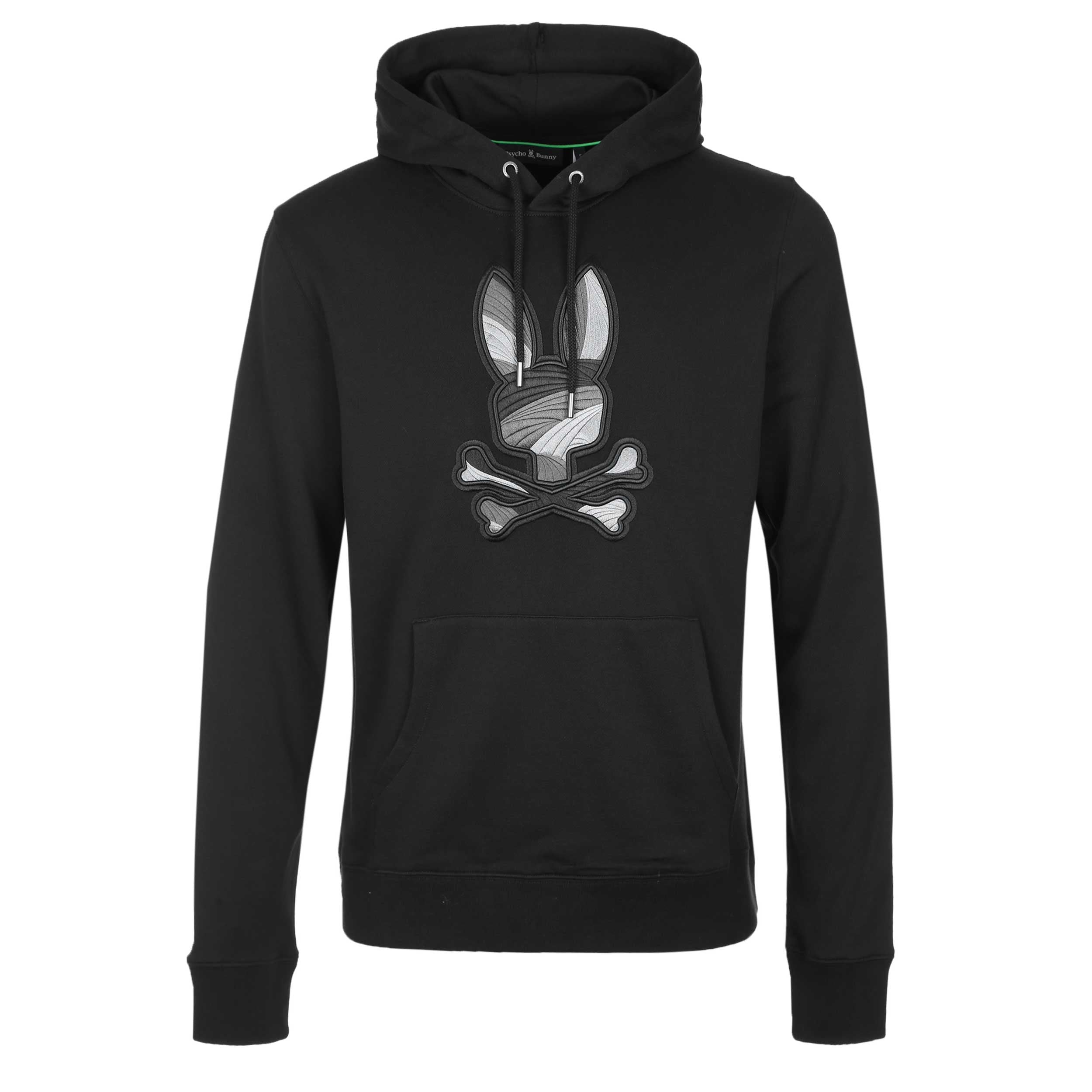 Psycho Bunny Baxter OTH Hoodie Sweat Top in Black