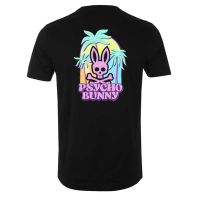 Psycho Bunny Redland Graphic T-Shirt in Black Back