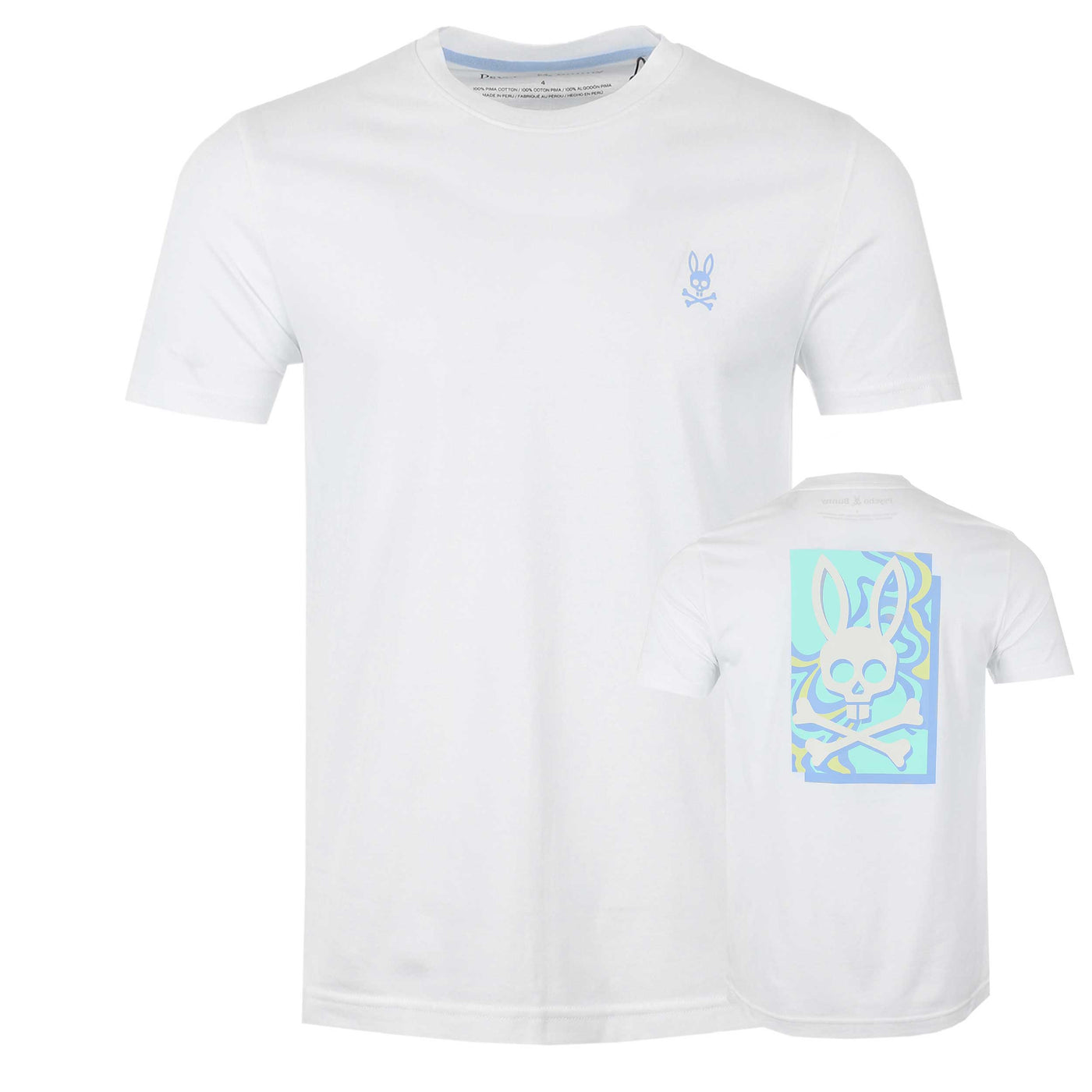 Psycho Bunny Mason Graphic T-Shirt in White